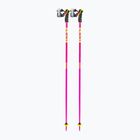 Bastoni da sci LEKI Spitfire 3D neon magenta/neon yellow/berry