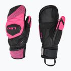 Guanti da sci da donna LEKI WCR Venom SL 3D Mitt nero/rosa