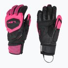 Guanti da sci da donna LEKI WCR Venom SL 3D nero/rosa