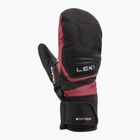 LEKI Griffin 3D Guanti da sci per bambini Junior Mitt nero/rosa