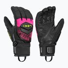 Guanti da sci LEKI WCR Core TR black/neon pink/neon yellow