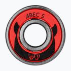Cuscinetti WICKED ABEC 5 8 pezzi argento/rosso/nero