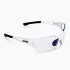 Occhiali da sole UVEX Sportstyle 803 Race S V bianco/litemirror blu