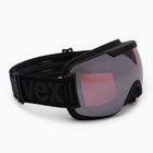 UVEX Downhill 2000 FM occhiali da sci nero opaco/specchio argento/rosa