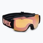 Occhiali da sci UVEX Downhill 2000 S nero opaco/rosa specchiata colourvision giallo