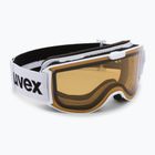 UVEX occhiali da sci Skyper P bianco opaco/polavision marrone/chiaro