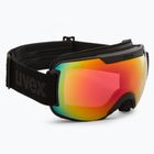 UVEX Downhill 2000 FM occhiali da sci nero mat/rosa arcobaleno