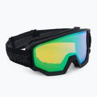 UVEX occhiali da sci Athletic FM nero opaco/verde specchio lasergold lite