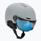 Casco da sci UVEX Wanted Visor rhino matt/mirror blue/smoke