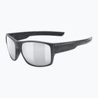 Occhiali da sole UVEX Esntl Urban nero opaco/argento specchiato