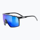 Occhiali da sole UVEX Mtn Perform S nero opaco/blu specchiato