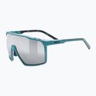 Occhiali da sole UVEX Mtn Perform S, opaco verde acqua/argento specchiante