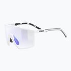 Occhiali da sole UVEX MTN Perform S V bianco opaco/blu specchiato