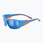 UVEX occhiali da sole per bambini Sportstyle 514 blu opaco/blu specchiato