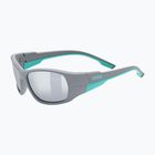 UVEX occhiali da sole per bambini Sportstyle 514 grigio opaco/argento specchiato