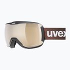 UVEX Downhill 2100 CV occhiali da sci nero opaco/verde specchio cooper