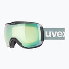 UVEX Downhill 2100 CV occhiali da sci nero opaco/giallo specchiato opale