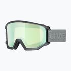 Maschera da sci UVEX Athletic CV black matt/mirror opal colorvision yellow