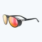 Occhiali da sole UVEX MTN Classic Pure nero opaco/rosso specchio