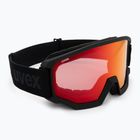 Maschera da sci UVEX Athletic V black matt/red-clear