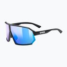 Occhiali da sole UVEX Sportstyle 237 CV nero opaco/blu specchiato