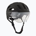 Casco da bici UVEX Stride Visor nero opaco/litemirror argento