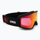Maschera da sci UVEX Blast CV black matt/mirror red