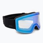 Maschera da sci UVEX Provoqe V black matt/vario blue mirror