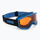 Maschera da sci junior UVEX Speedy Nova Jr blue/lasergold