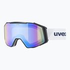 Maschera da sci UVEX Gravity FM S2 black matt/mirror blue