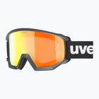 Maschera da sci UVEX Athletic CV black/mirror red