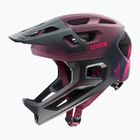 Casco da bici per bambini UVEX React Fullface Jr cranberry matt
