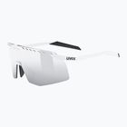 Occhiali da sole UVEX Pace Stage white matt/mirror silver