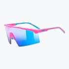 Occhiali da sole UVEX Flowline pink matt/mirror blue