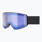 Maschera da sci UVEX Scenic P S0-S4 black matt/mirror blue/pola