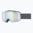 Maschera da sci per bambini UVEX Pwdr FM Jr S2 black matt/mirror sapphire