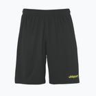 Pantaloncini da calcio uhlsport Center Basic nero/giallo neon