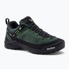 Salewa Wildfire Leather scarpe da trekking da uomo verde grezzo/nero
