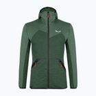 Felpa trekking uomo Salewa Puez Melange PL FZ Hoody verde grezzo melange