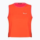 Maglietta trekking donna Salewa Pedroc Dry Resp Tank rosso arancio