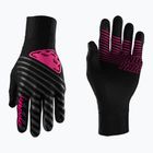 DYNAFIT Alpine Guanti da corsa riflettenti nero out rosa glo