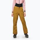 Pantaloni da sci Salewa da donna Sella Free 3L Ptx marrone dorato