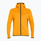Felpa da trekking da uomo Salewa Agner Hybrid PL/DST FZ Hoody turmeric melange/0910