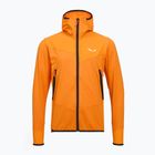 Felpa da trekking da uomo Salewa Agner Hybrid PL/DST FZ Hoody turmeric melange/0910
