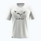 Maglietta Salewa Eagle Geometric da uomo bianco ottico