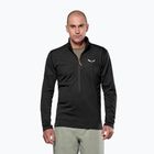 Felpa da trekking uomo Salewa Puez Cammio Polarlite Half Zip Black Out