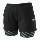 Pantaloncini da corsa DYNAFIT Trail 2IN1 donna nero out jadelite