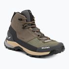 Stivali da trekking Salewa da uomo Puez Leather Mid Ptx bungee cord / onice