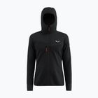 Felpa da trekking uomo Salewa Agner PL Hooded black out