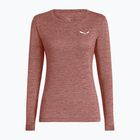 Longsleeve da trekking da donna Salewa Puez Melange Dry desert pink melange